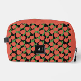 Tulipas vermelhas retro, personalizadas