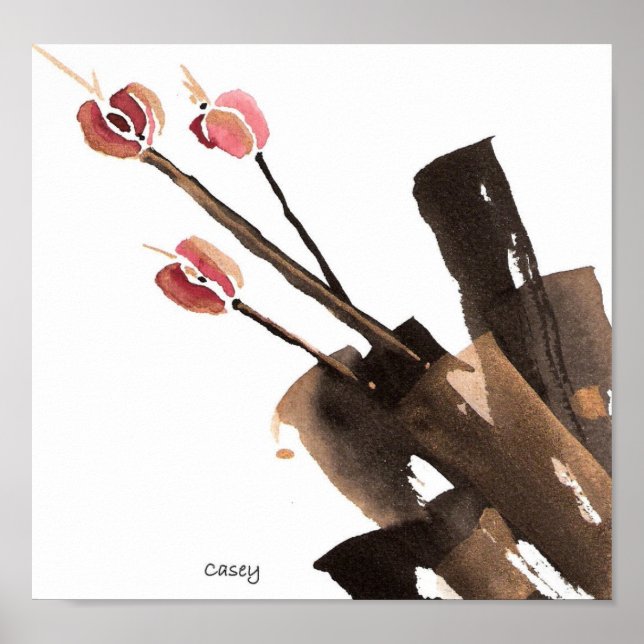 Tulips Three Art Impressão (Frente)