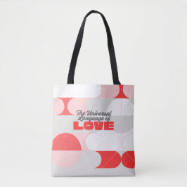 TULOL Vermelho Rosa Branco Tote