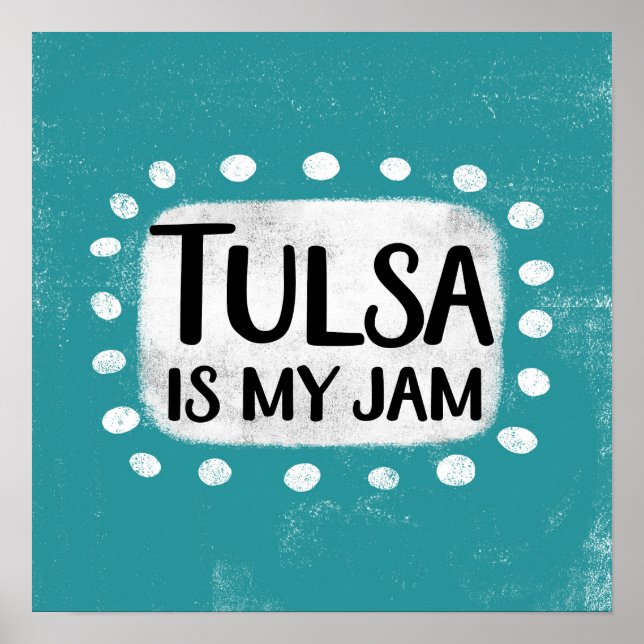 Tulsa É Minha Arte De Muro De Poster (Frente)