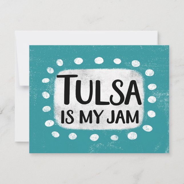 Tulsa É Minha Cartão De Saudação (Frente)