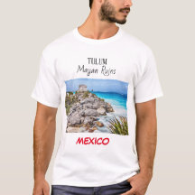 Tulum Mayan Ruins México Camisa Branca