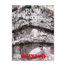 Tulum Mayan Temple México Cartão postal