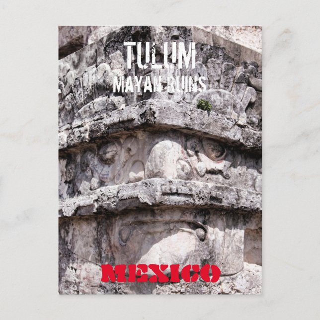 Tulum Mayan Temple México Cartão postal (Frente)