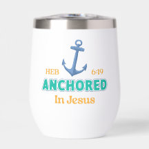 Tumbler Cristão Enraizado em Cristo Verso Design