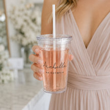 Tumbler de Acrílico | Copo Personalizado para Dama