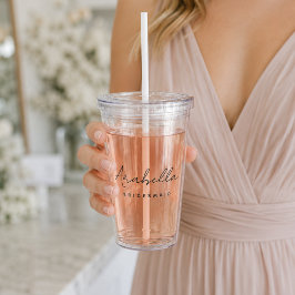 Tumbler de Acrílico | Copo Personalizado para Dama