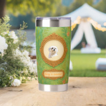 Tumbler de Foto & Nome de Pet Personalizado