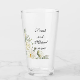 Tumbler de Rosas Brancas & copos para beber, acess