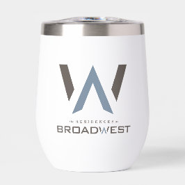 Tumbler de vinho isolado - Logotipo grande