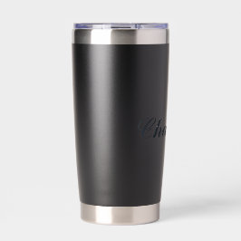 Tumbler isolado com seu nome personalizado
