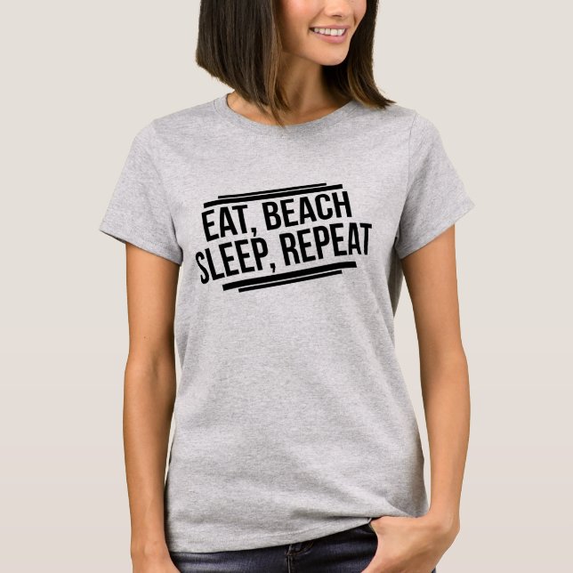 Tumblr de camisa repetida na praia (Frente)
