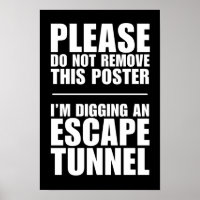Túnel de escape - Não remover este Poster