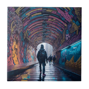 Túnel De grafite De Arte