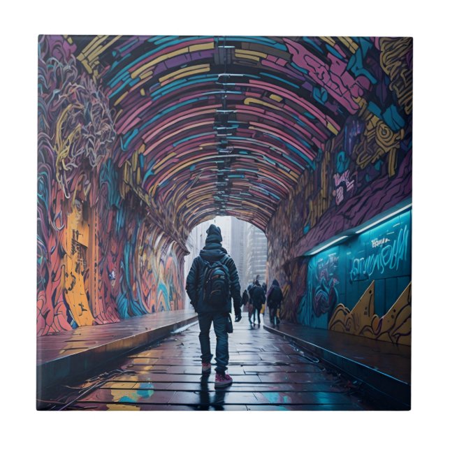 Túnel De grafite De Arte (Frente)