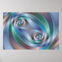 Túnel dividido - Poster Fractal