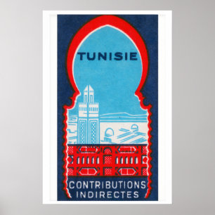 Tunísia - Impressão Matchbox - Arte de Parede Suéc