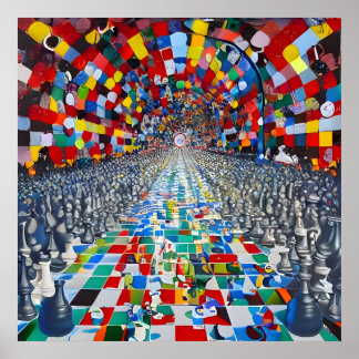 Tunnelvision III Art Impressão (Sem Texto)