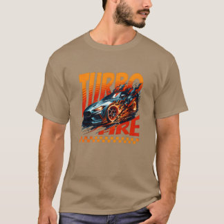 Turbo Fire Camisa de Carro Design amigo menino men