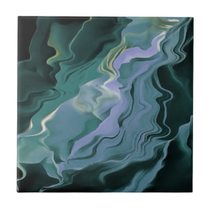 Turbulência Azul - Arte Abstrato