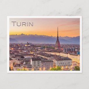TURIN no pôr do sol - Cartão postal