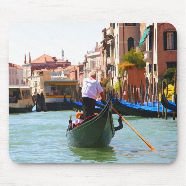 Turismo De Gôndola Veneza Itália Mousepad (Frente)