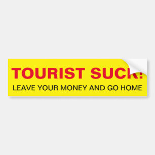 Turístico Suck! Adesivo de para-choque