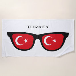TURKEY Shades de texto personalizado toalha de pra