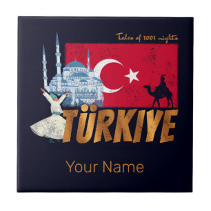 Türkiye Istambul Vintage Flag Turquia Souvenir