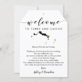 Turks & Caicos Wedding Tag e Itinerário