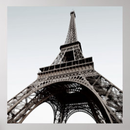 Turnê Eiffel Black & White Poster