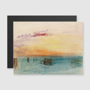 Turner - A Lagoa Veneza ao Pôr do Sol Cartão Magné