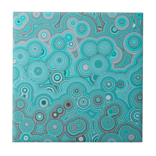 Turquesa Agata Fluxo – Padrão Abstrato Elegante