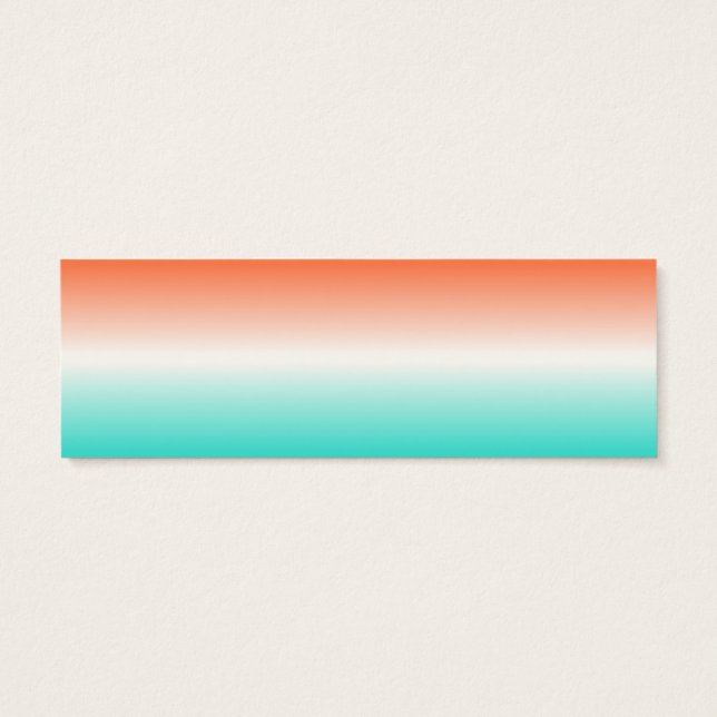 Turquesa Branco Coral Ombre (Verso)