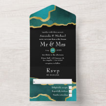 Turquesa - Casamento de Alho e Agato Dourado Tudo 