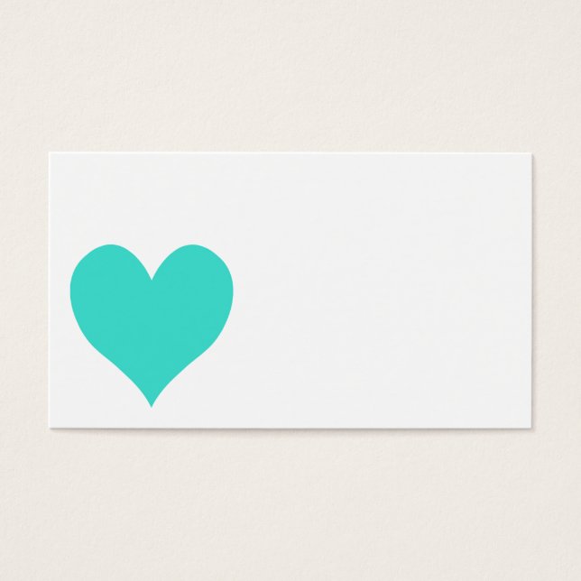 Turquesa Cute Heart (Frente)