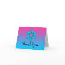 Turquesa de cartões de agradecimentos para Mão Ros