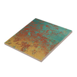 Turquesa de Cobre Textura Castanho Azul Laranja