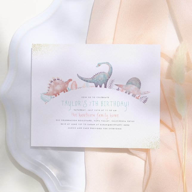 Turquesa de Orçamento e Rapariga Dourada Dinossaur (Criador carregado)