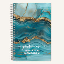 Turquesa e agitação Dourada