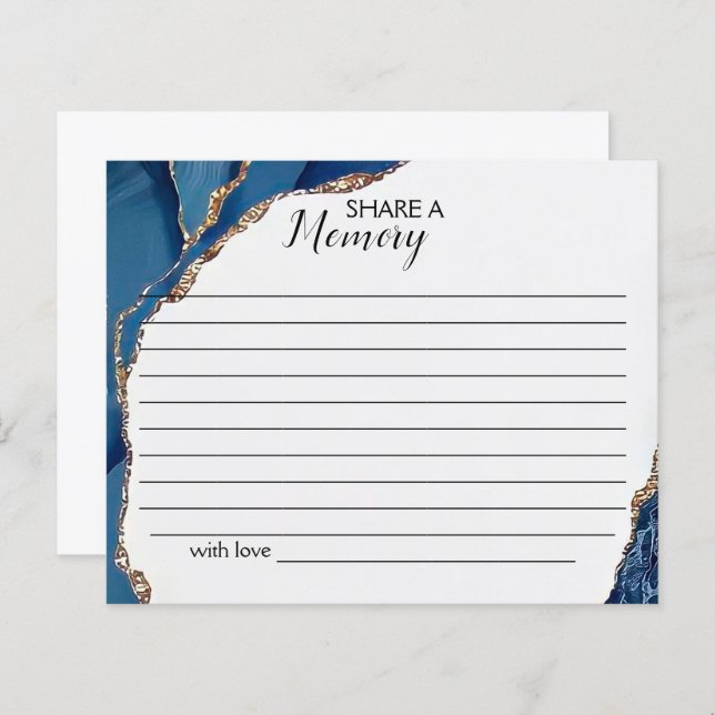 Turquesa e Dourado Compartilhamento de uma Placa F (Frente/Verso)