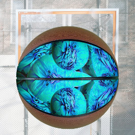 Turquesa e esferas azuis em 3D - legal
