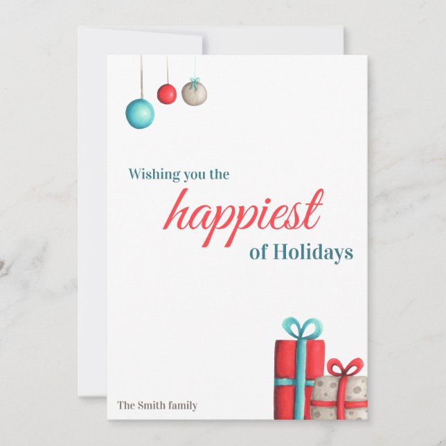 Turquesa e Feriado Vermelho apresentam cartão de N (Frente)