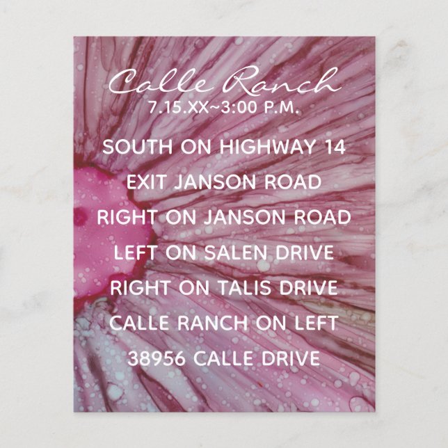 Turquesa e Lavanda de Cartão de Invólucro (Frente)