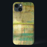 Turquesa e pintura de Abstrato verde<br><div class="desc">Uma pintura abstrato de Jennifer Goldberger que utiliza tons de turquesa dourada e verde para criar um sentimento quente e familiar. Um bom passeio pela floresta durante a primavera ou verão produziria algumas dessas mesmas cores. Traga o dom da natureza para sua casa comprando esta peça!</div>