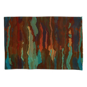Turquesa, ferrugem e Abstrato azul