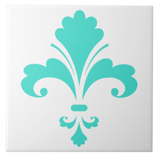 Turquesa, Fleur-de-lis azul-verde (Frente)
