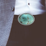 Turquesa Gemstone Image Oval Belt<br><div class="desc">Produto de design personalizado com um padrão colorido. Personalize este modelo com o seu trabalho de arte. Transfira este design para qualquer item.</div>