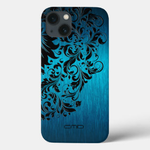 Turquesa Metálica Bruta de Alumínio Preto Lace 2