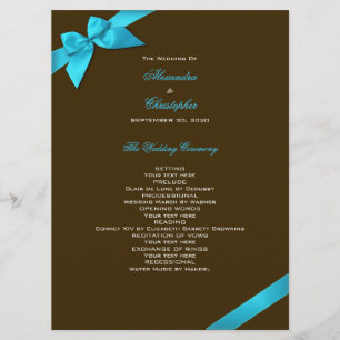 Turquesa Ribbon no Programa Casamento Marrom
